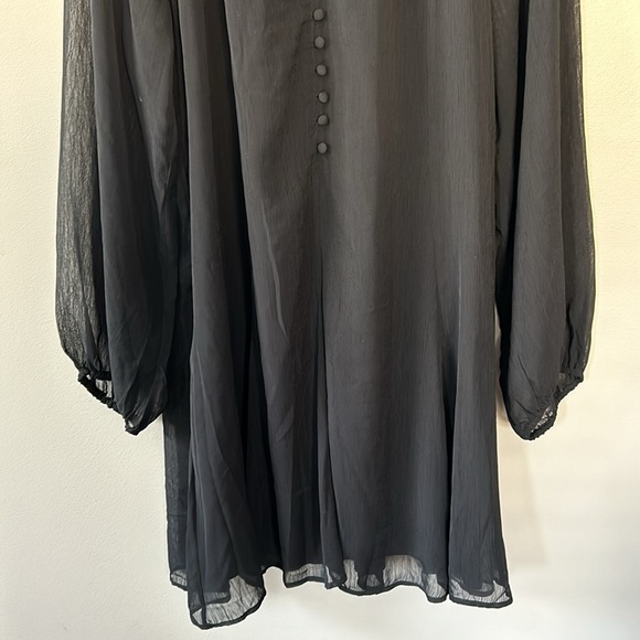 NWT Joie Balloon Sleeve Dress‎ Black Size XL - Picture 5 of 11